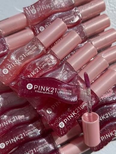 LABIAL CON BRILLITOS PINK 21